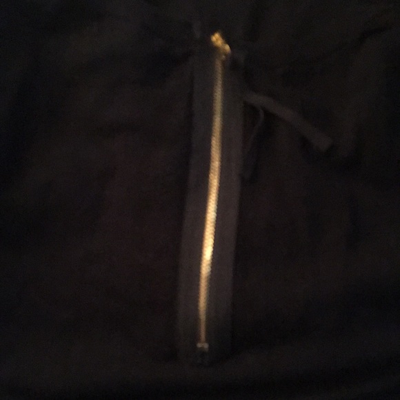 Philosophy black long sleeve top 3/4 back zipper size L - Picture 5 of 5